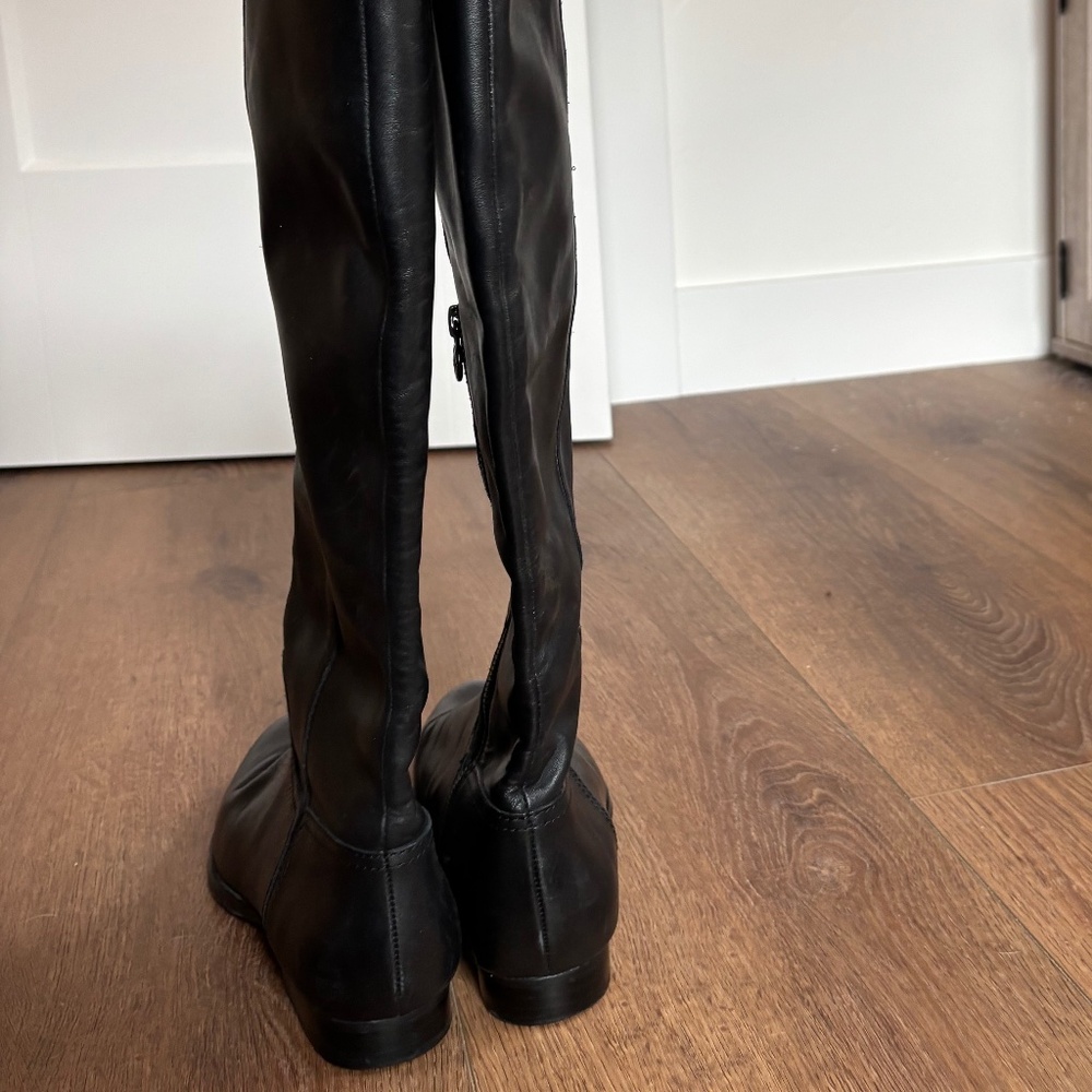 Max Studio Leather Riding Boots, Size 8.5 - Picture 6 of 9